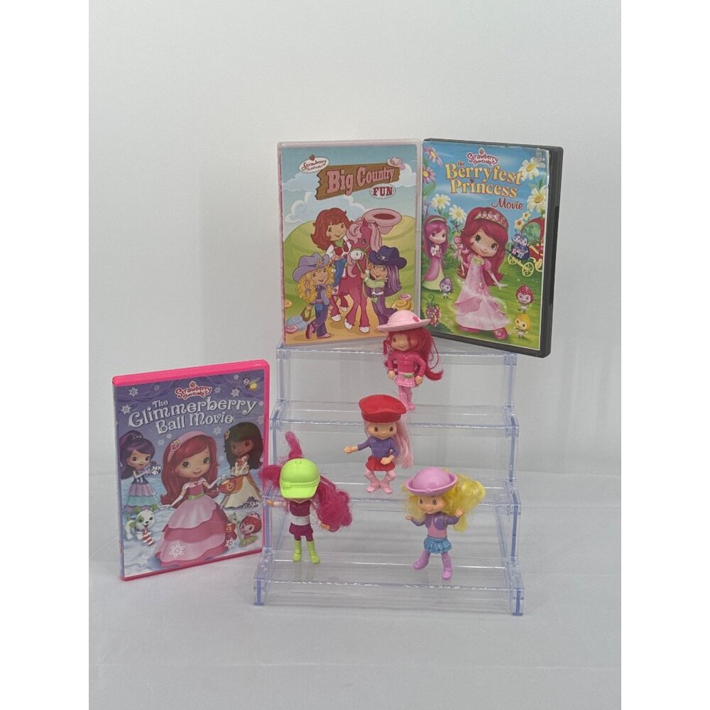 Strawberry Shortcake Dvd Movie Collection With Character Dolls Custom Bundle